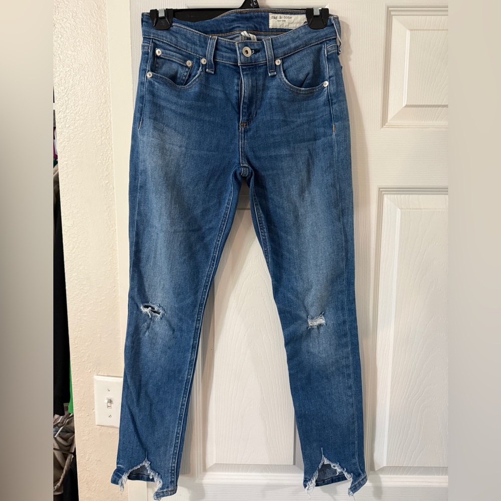 rag & bone Blue Distressed Women Jeans